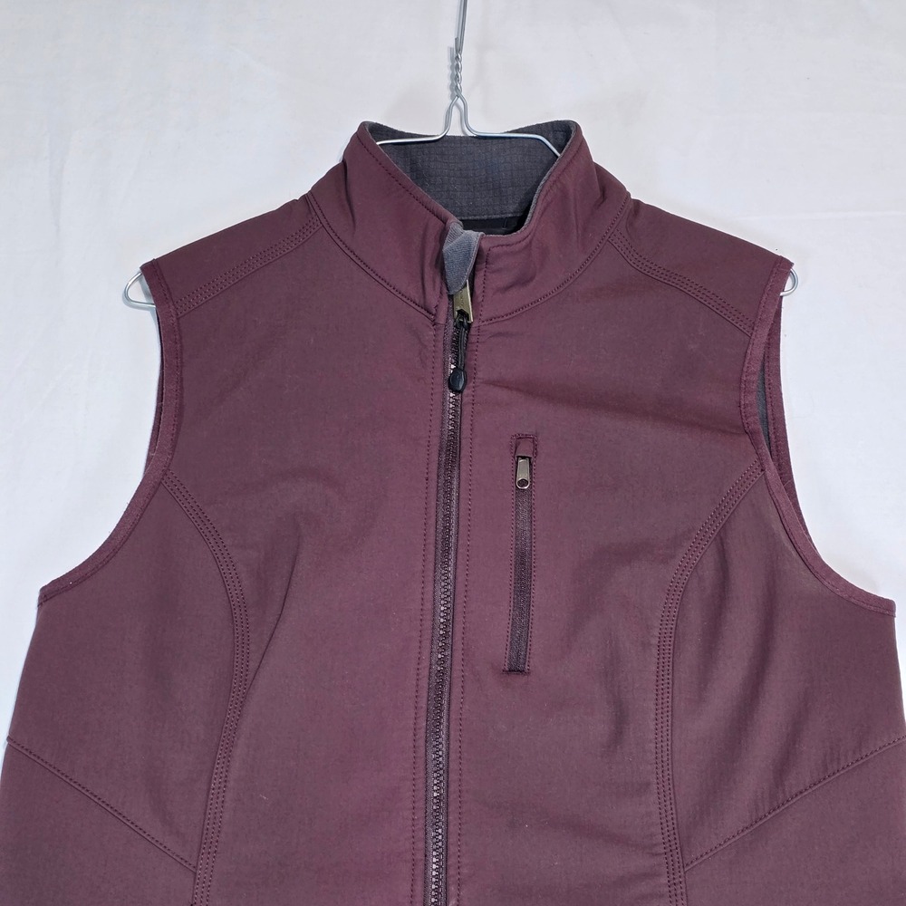 Carhartt Womens Softshell Vest Burgundy Full Zip Fleece Lined 102254 Medium 8/10 - Picture 10 of 15